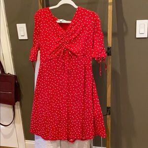 Heart print dress